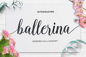 Ballerina Modern Calligraphy