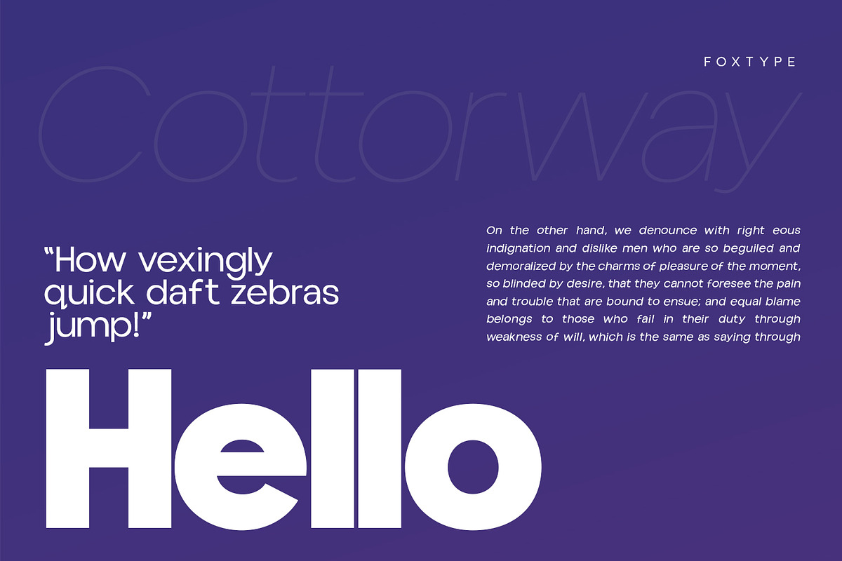 Cottorway Display Typeface, a Sans Serif Font by Foxtype (Photo 5 of 10)