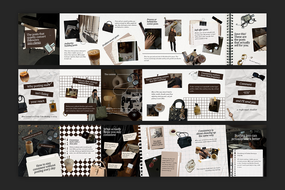 Carousels for Social Media Managers, a Social Media Template by Meraki Templates (Photo 7 of 10)