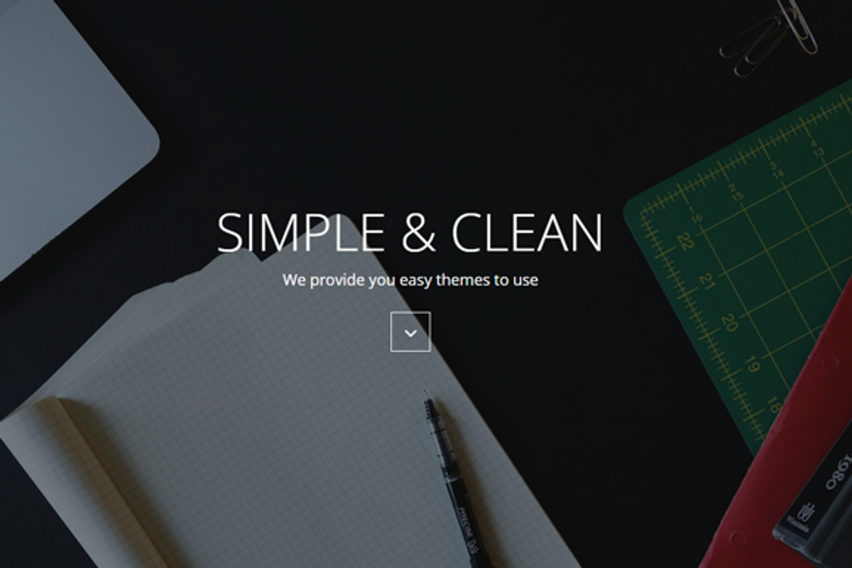 Easy - One page Landing Page, a Bootstrap Template by romel.panahon (Photo 1 of 5)