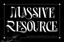 Massive Resource - Elegant Font