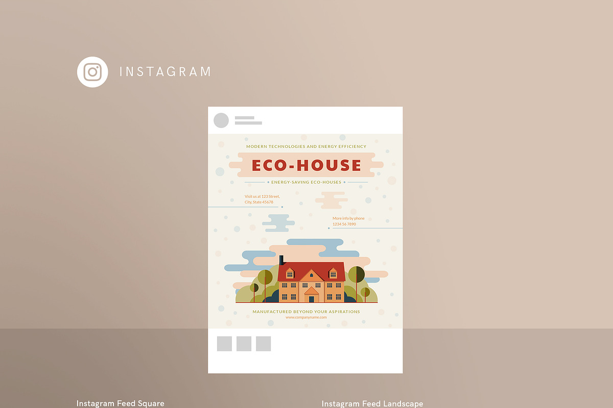 Mega Bundle | Eco House, a Poster Template by Amber Graphics (Photo 18 of 21)