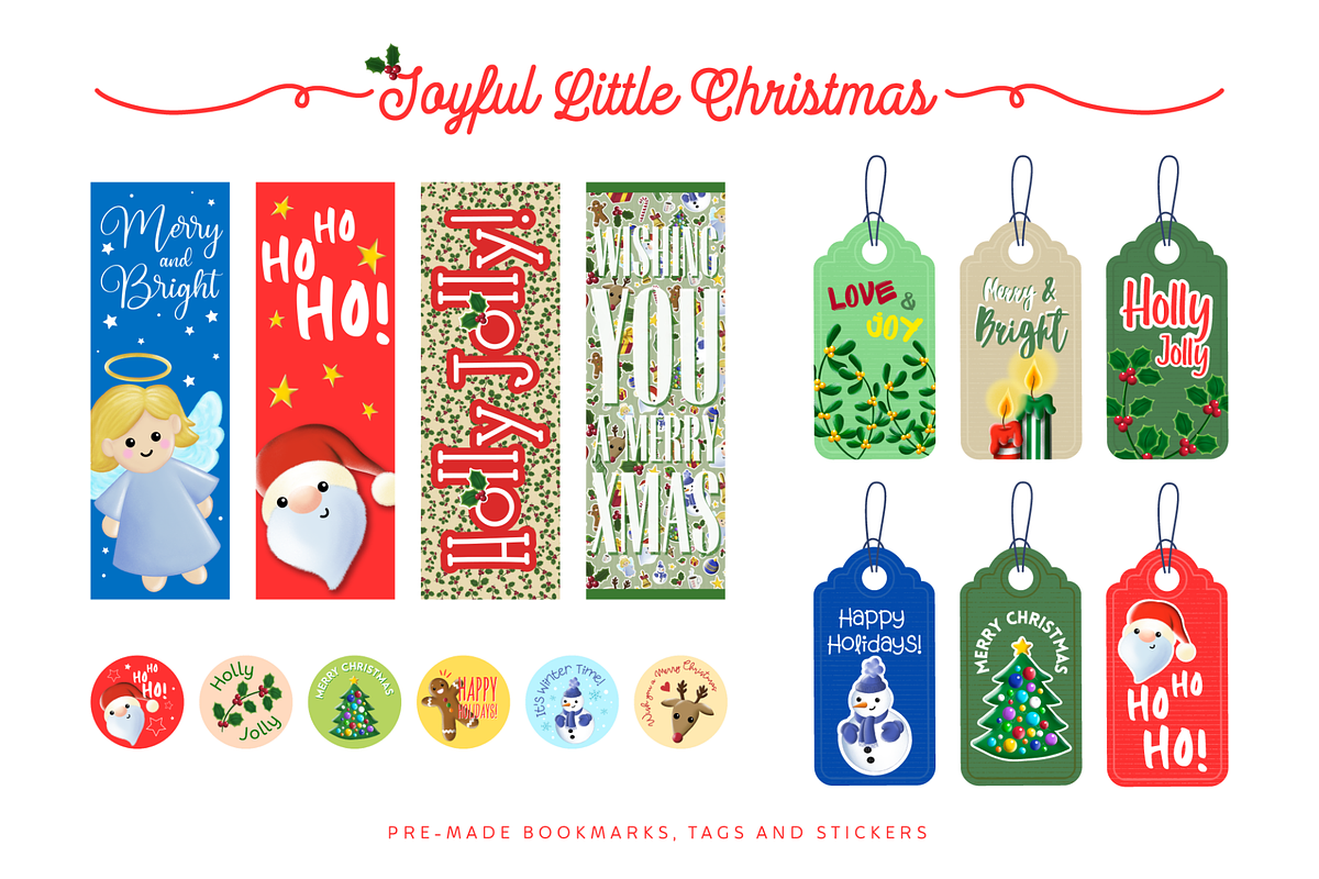 Joyful Little Christmas Clipart, a Decorative Illustration by LiSA Creative Mood (Photo 3 of 9)