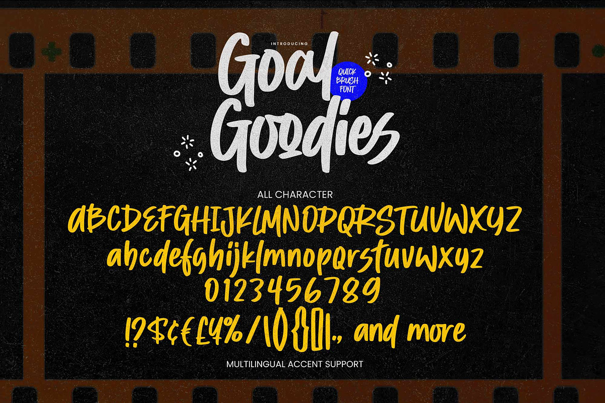 Goal Goodies - Quick Brush Font, a Handwritten Font by Gassstype (Photo 6 of 8)