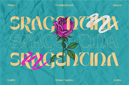 Sragentina - Unique Typeface