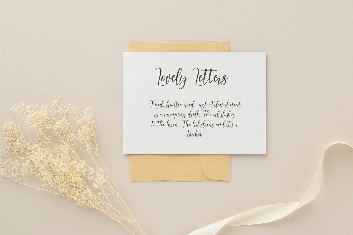 Nathalyn - Script Calligraphy Font, a Script Font by Koplexs Studio (Photo 7 of 10)