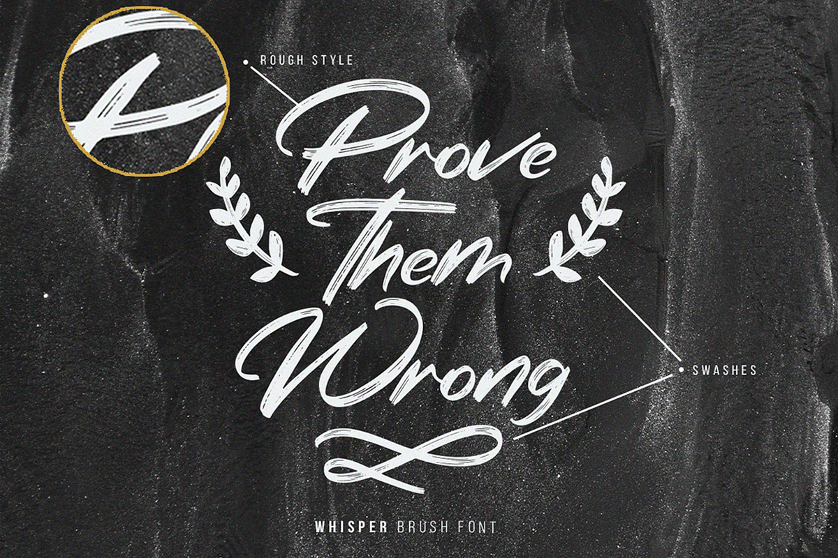 Whisper | Natural Dry Brush Font, a Script Font by Ardana Creative (Photo 2 of 12)
