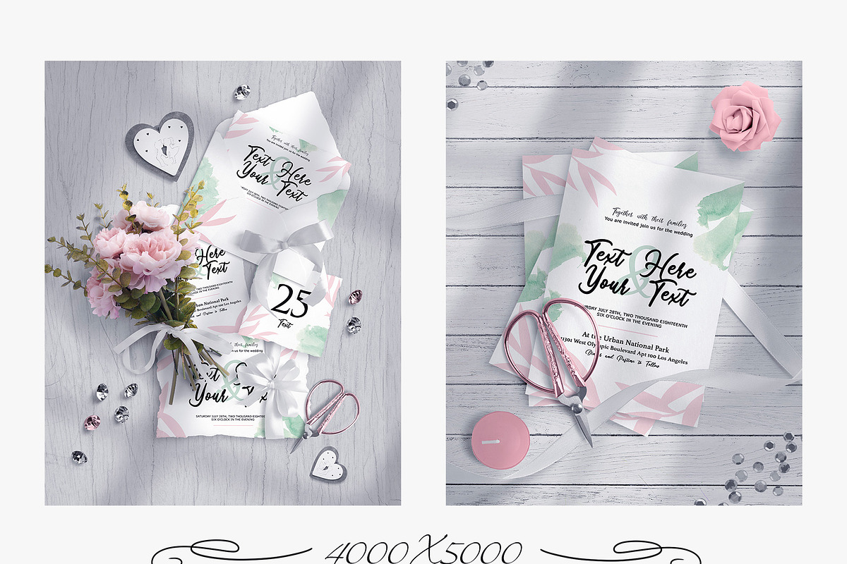 Wedding Mockup Scene Creator, a Product Mockup by Free-PSD-Templates (Photo 2 of 8)