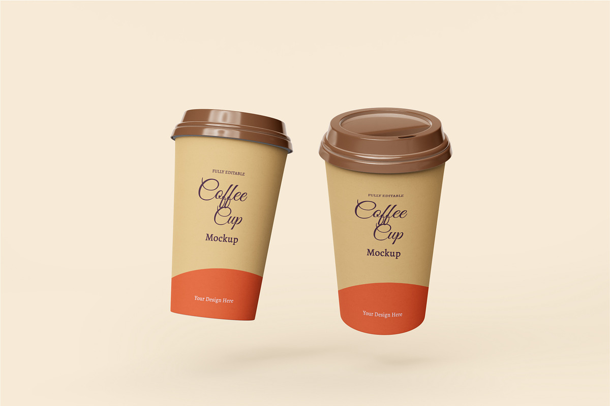 Coffee bag and coffee cup mockup, a Cups & Container Mockup by Runend (Photo 11 of 22)