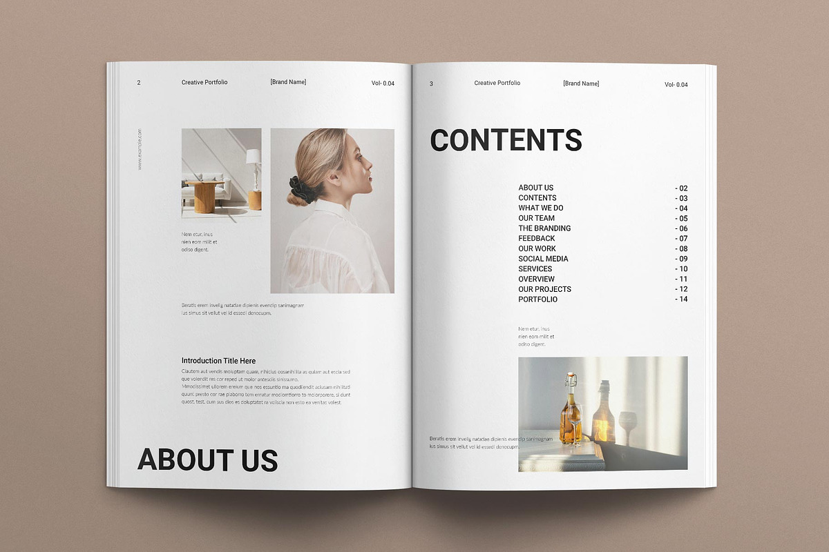 Creative Portfolio Layout Design, a Brochure Template by MassiveCreator (Photo 2 of 8)