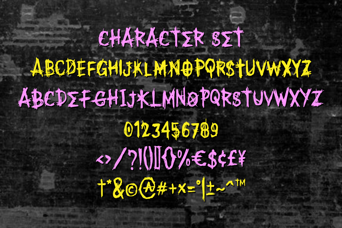 Spooky Punk - Punk Font, a Font by PutraCetol Studio (Photo 4 of 5)