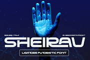 Sheirav - Futuristic Ligature Font, a Sans Serif Font by RagamKata (Thumbnail 1 of 10)