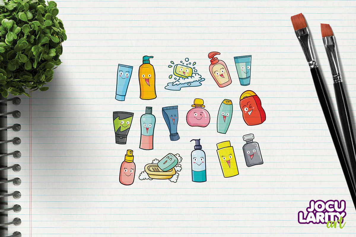 Cute Body Care Cartoon Characters, a Healthcare Illustration by Jocularity Art (Photo 2 of 3)