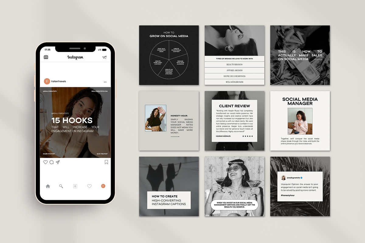 Instagram Canva Coaches Templates, a Social Media Template by Fallon Gerst (Photo 5 of 19)