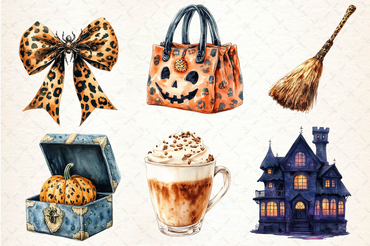 Elegant Halloween Clipart, an Illustration by Dream Creation (Photo 2 of 7)