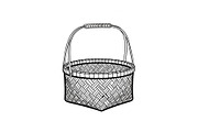 50 Woven Basket Vector Bundle, an Illustration by Designs_River (Thumbnail 15 of 51)
