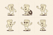 Coffee Cup Cartoon Mascot Character, a Food Illustration by Vasya Kobelev (Thumbnail 2 of 8)