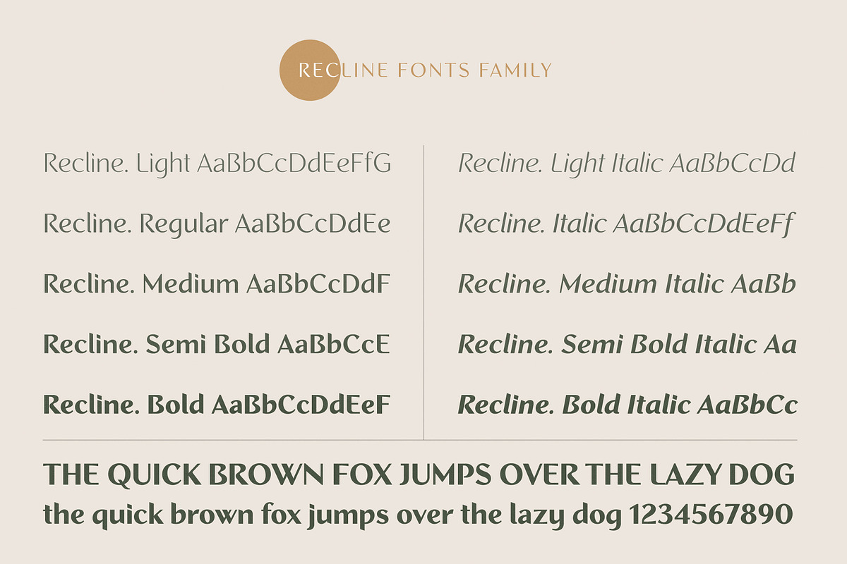 Recline Font Preview - Free Font Downloads