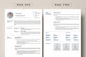 Word Resume Template 2 Page