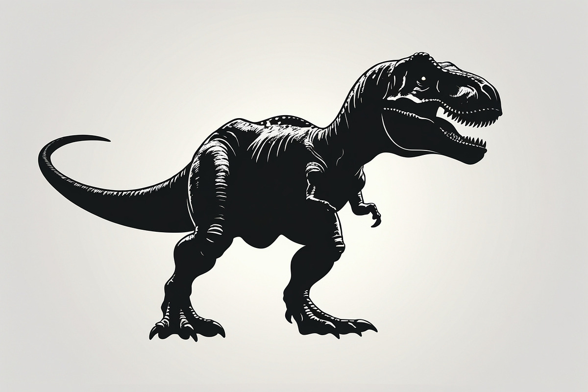 Dinosaur Silhouette Vector Bundle, an Illustration by jahid234 (Photo 4 of 7)