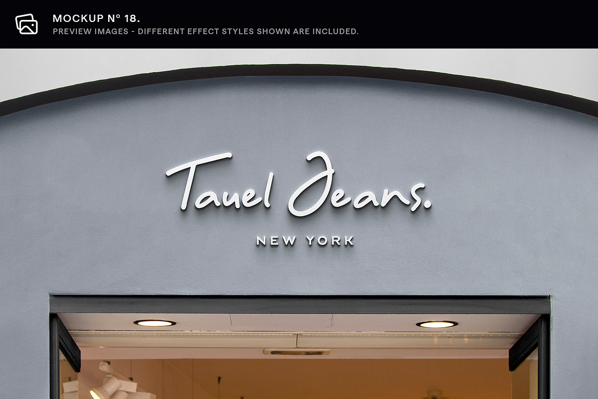 30 Signs & Facade Logo Mockups - V3, an Advertising Mockup by Asylab (Photo 25 of 38)