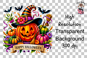 Halloween Pumpkin Sublimation PNG, a Graphic by Clipart Bloom (Thumbnail 11 of 11)