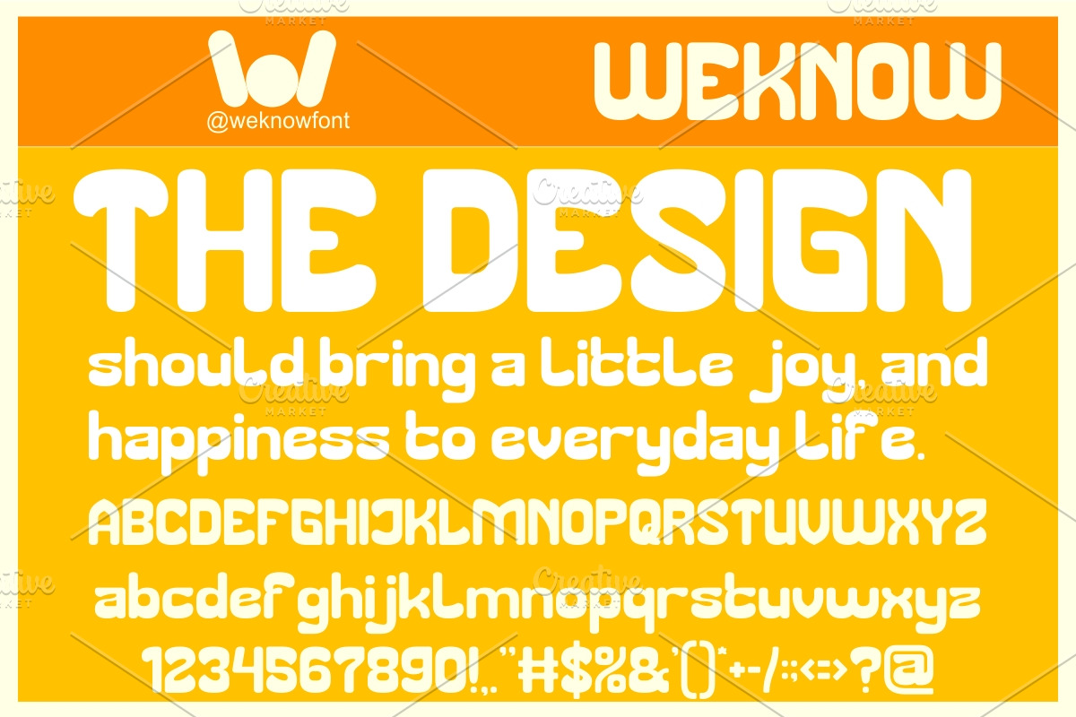 Make Smile Font, a Sans Serif Font by weknow (Photo 4 of 8)