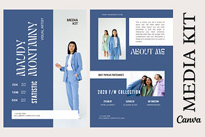 2 Page Elegant Influencer Media Kit