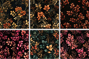 Dark Aesthetic Leaves Seamless, a Pattern Graphic by Black Bird Studio (Thumbnail 5 of 6)