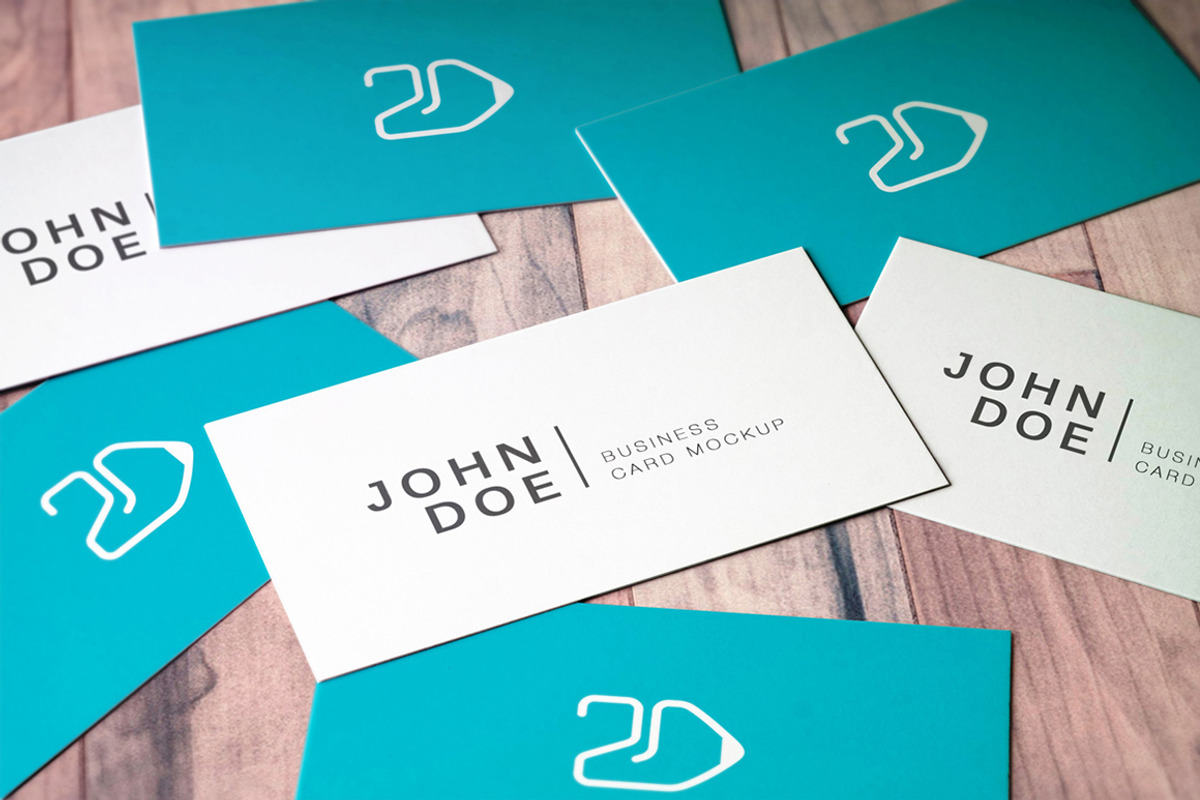 90x50 Business Card Mockup v3, a Print Template by 2dsight (Photo 3 of 6)