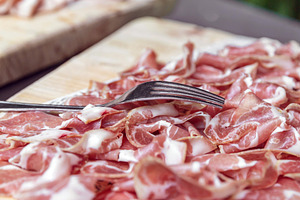 Slices of coppa, a Food & Drink Photo by KYNA STUDIO