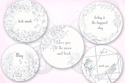 Card templates, floral illustrations, a Card Template by AnastasiyaOleynik (Thumbnail 6 of 10)