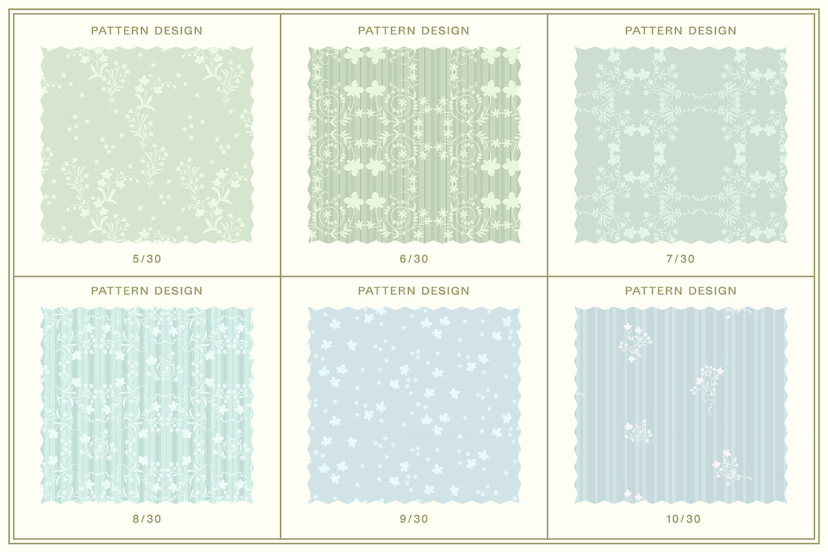 Regencycore. Floral Patterns, a Pattern Graphic by NKTN (Photo 4 of 11)