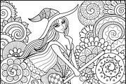 14 Halloween coloring pages, an Animal Illustration by Somjai King (Thumbnail 15 of 15)
