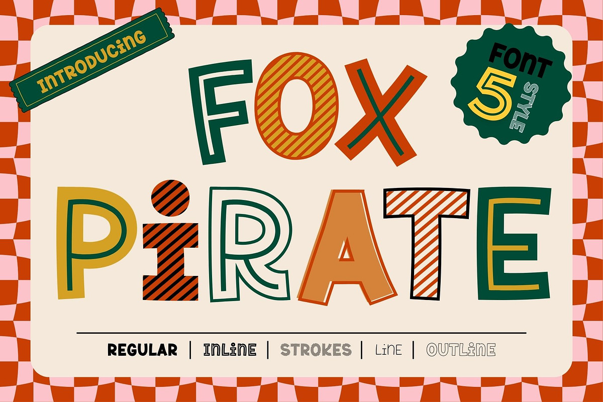 Fox Pirate 5 Fonts Style, a Handwritten Font by Fox7 By Rattana (Photo 1 of 11)