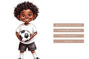 Watercolor Soccer Clipart Bundle, a Sport Illustration by SparkyDesignsUS (Thumbnail 7 of 9)