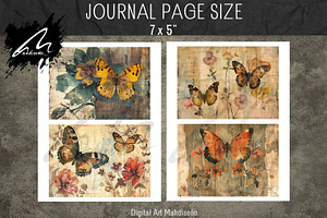 Shabby Butterfly Ephemera Kit