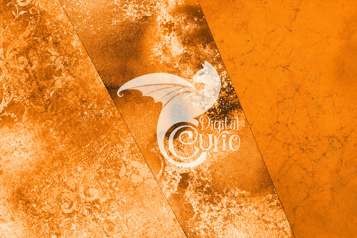 Seamless Distressed Orange Textures, a Texture Graphic by Digital Curio (Photo 5 of 5)