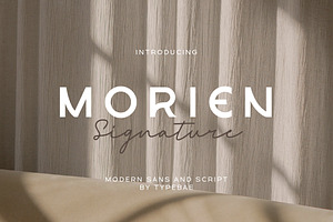 Morien - Modern Font Duo, a Sans Serif Font by Typebae