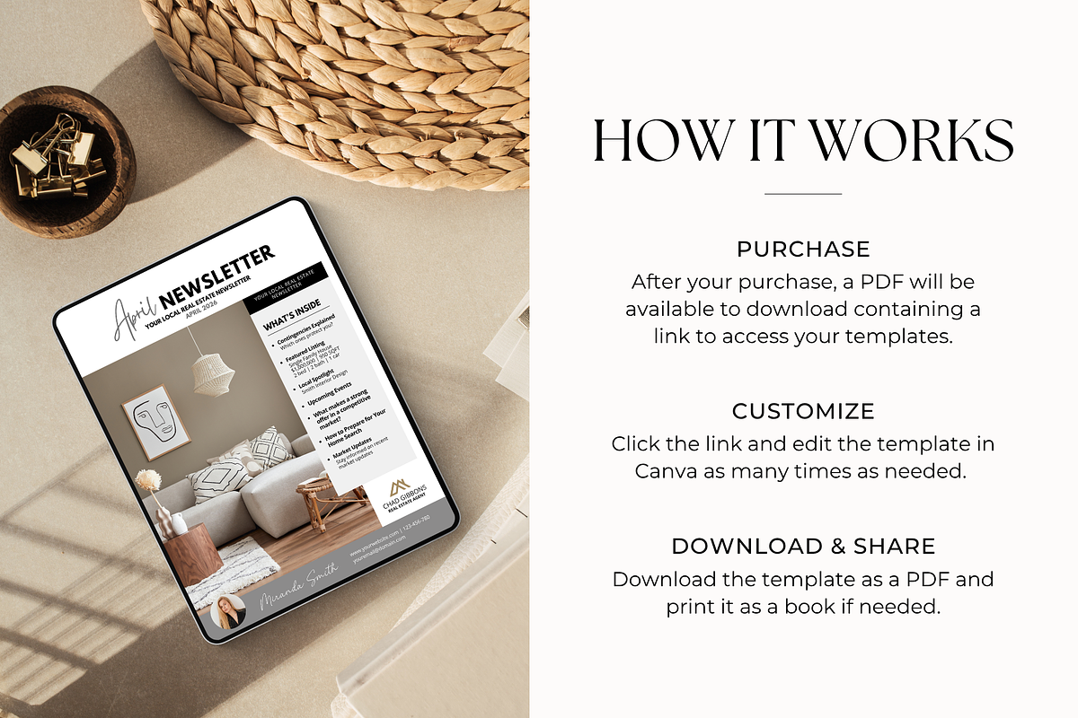12 Month Real Estate Newsletter, a Brochure Template by ShopRShop (Photo 8 of 9)