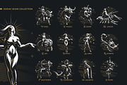 Collection of signs of the zodiac, an Illustration by Masterlevsha (Thumbnail 1 of 2)