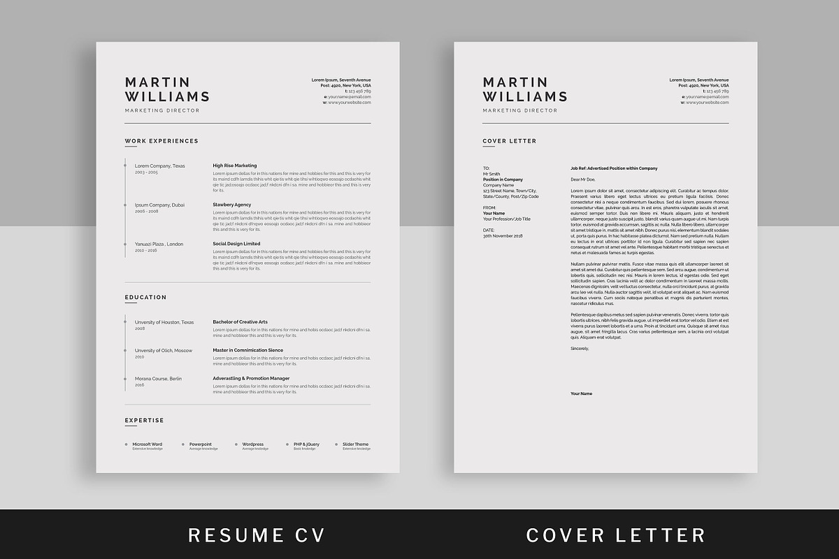 Resume/CV, a Resume Template by UX-group (Photo 2 of 7)