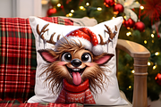 Funny Christmas reindeers clipart, an Animal Illustration by AnetArtStore (Thumbnail 7 of 8)