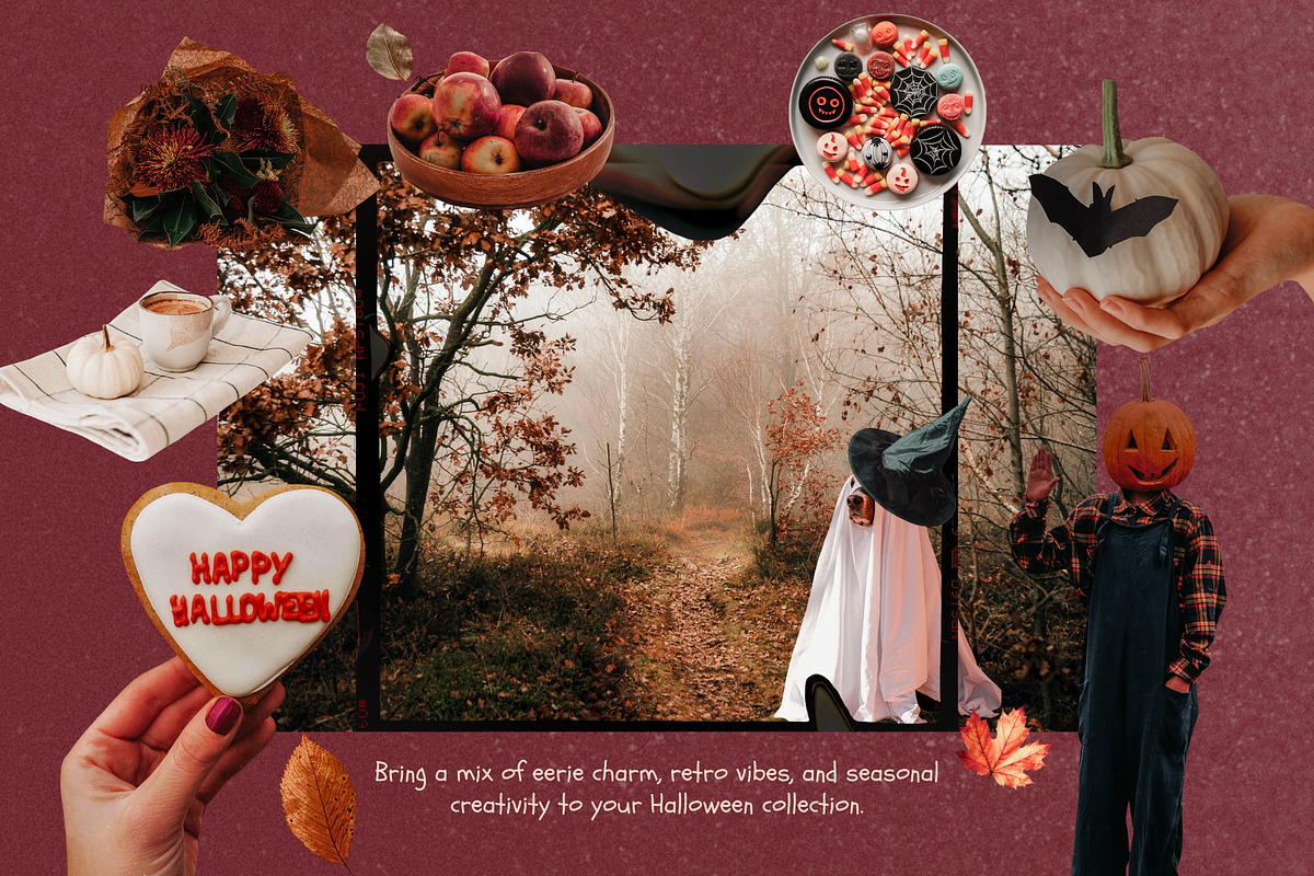 Spooky Halloween Collage Kit, an Object Graphic by JulsIst (Photo 2 of 9)