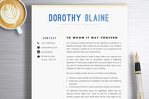 Resume Template Dorothy