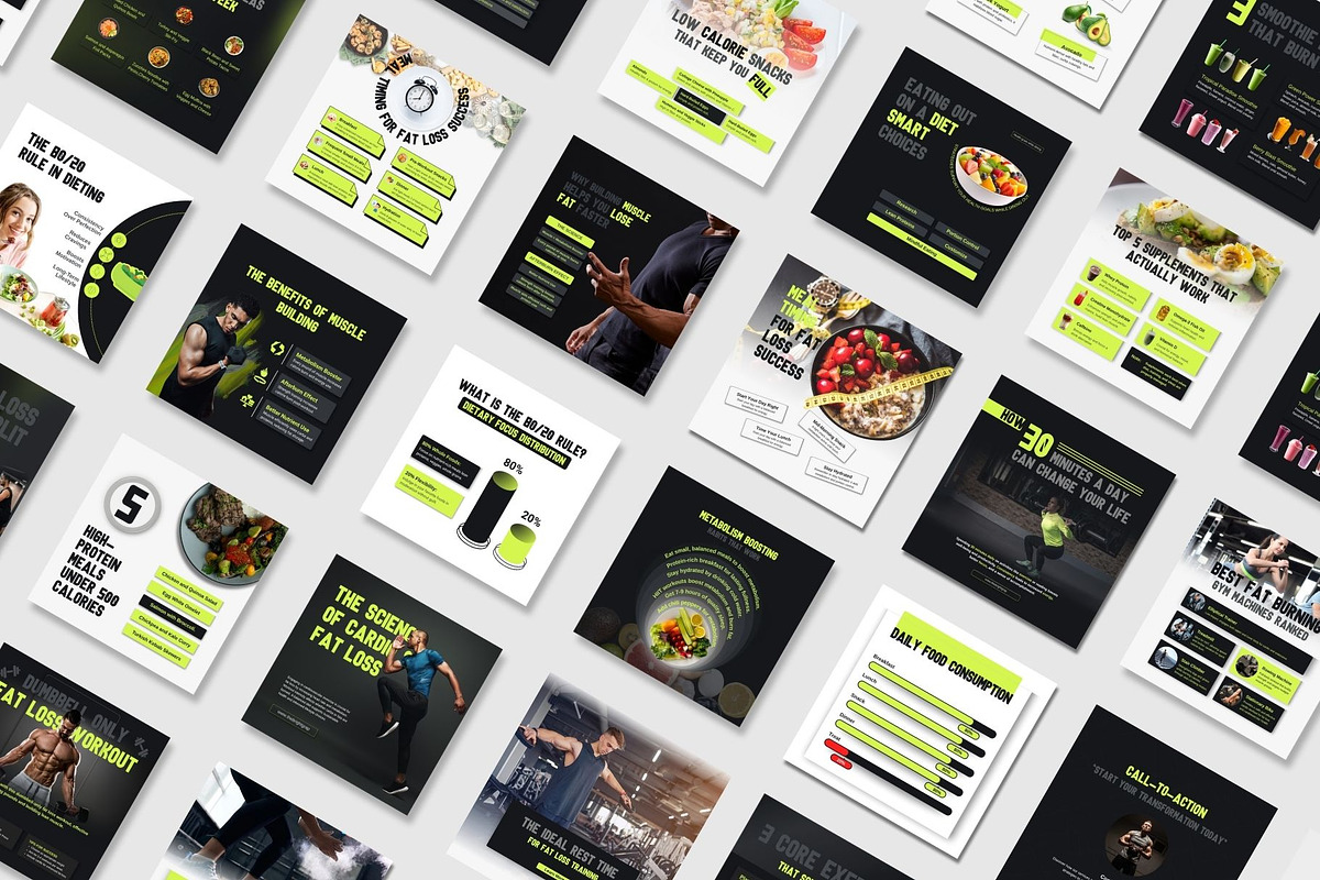 Canva Gym & Fitness Instagram Post preview 5