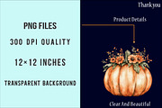 Watercolor Autumn flower Clipart, an Illustration by SinaCreation (Thumbnail 4 of 5)