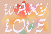 Waxy Love hand drawn Display Font, a Handwritten Font by Eryn Rose Design (Thumbnail 1 of 14)