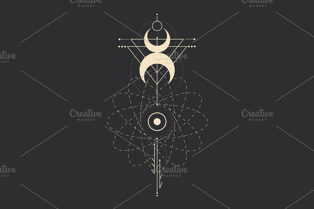 Cosmic signs and symbols, a Decorative Illustration by Chikovnaya (Photo 7 of 21)