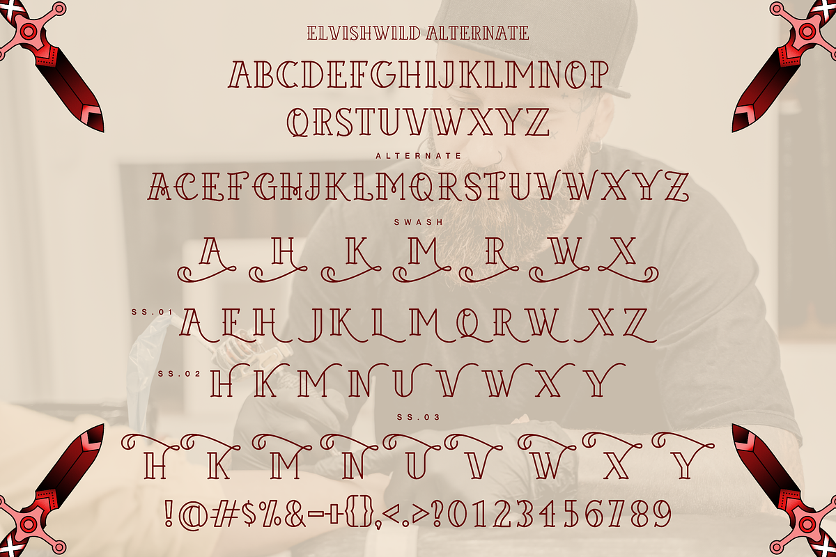 Elvishwild Font, a Script Font by Allouse Studio (Photo 6 of 17)
